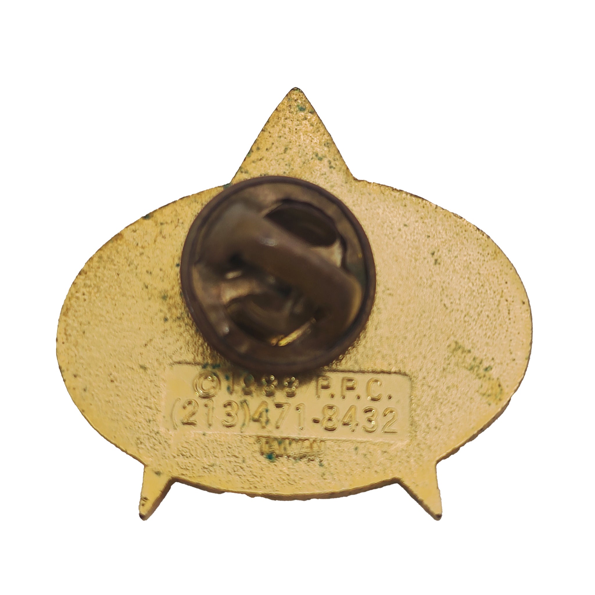 Vintage Star Trek The Next Generation Combadge Pin PPC 1988 – TV Icons & Heroes, Vintage Brands, 2 cm, 1988, pre-owned collector piece, Uncanny Collectibles Dublin Ireland