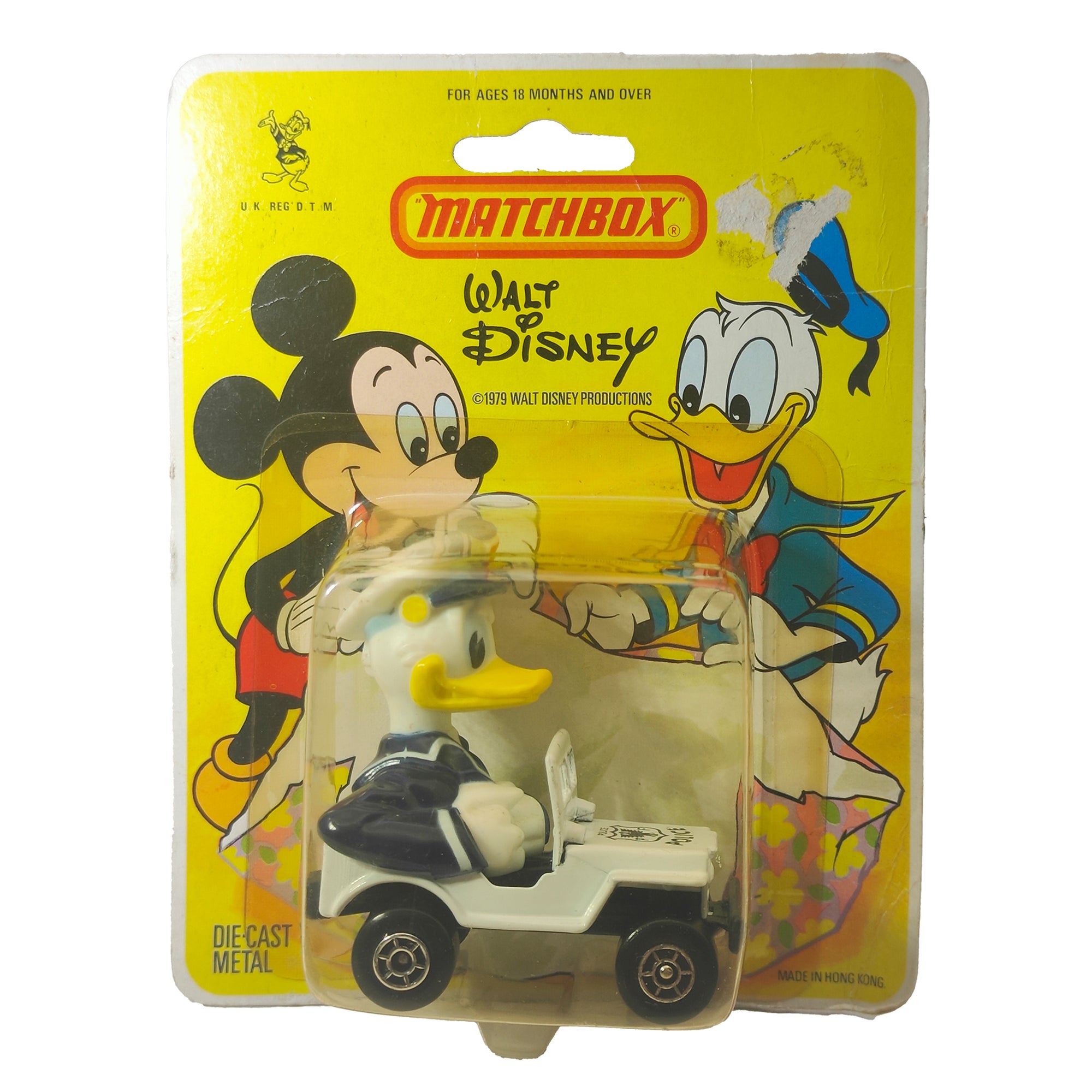 Walt Disney Bundle Of 4 Donald Duck Goofy Jiminy Cricket Matchbox 1979 Diecast Cars
