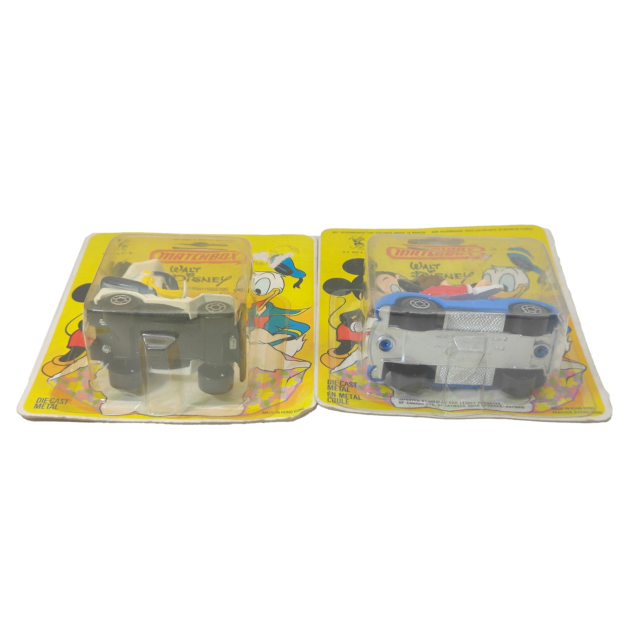 Walt Disney Bundle Of 4 Donald Duck Goofy Jiminy Cricket Matchbox 1979 Diecast Cars – Movie Icons & Heroes, Matchbox, 7 cm, 1979, pre-owned collector piece, Uncanny Collectibles Dublin Ireland