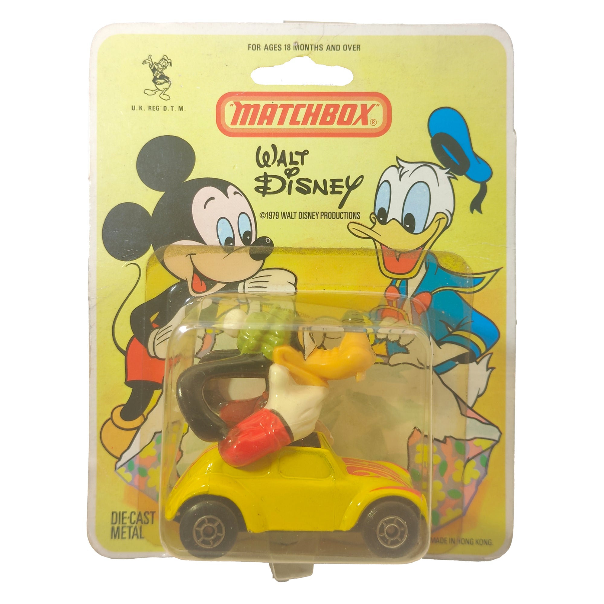 Walt Disney Bundle Of 4 Donald Duck Goofy Jiminy Cricket Matchbox 1979 Diecast Cars