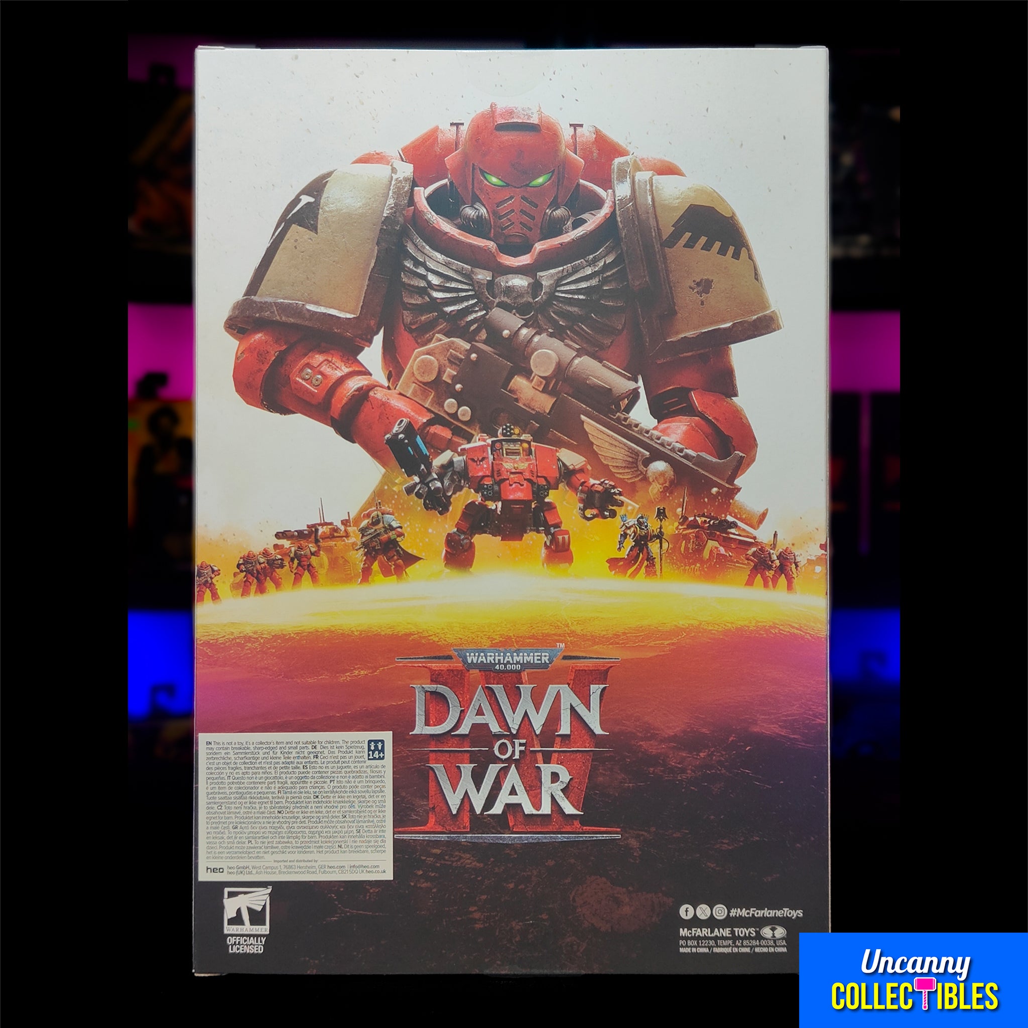 Warhammer 40000 Dawn of War 4 Captain Cyrus McFarlane Toys Action Figure Elite Edition
