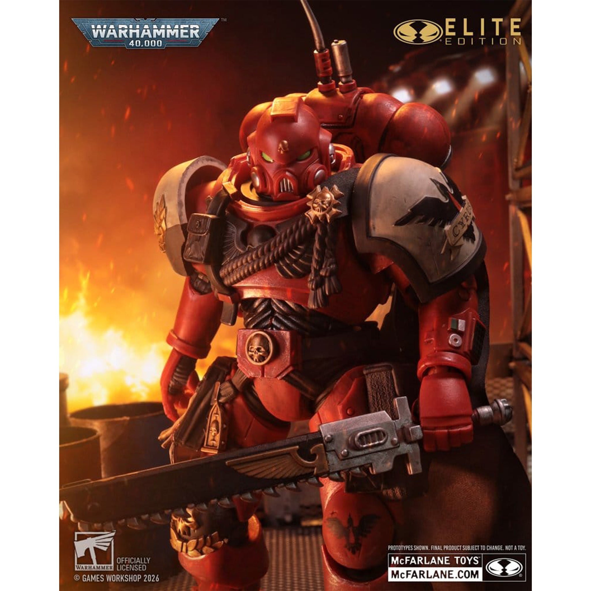 Warhammer 40000 Dawn of War 4 Captain Cyrus McFarlane Toys Action Figure Elite Edition – Warhammer 40k, McFarlane Toys, 20 cm, brand new collector item, Uncanny Collectibles Dublin Ireland