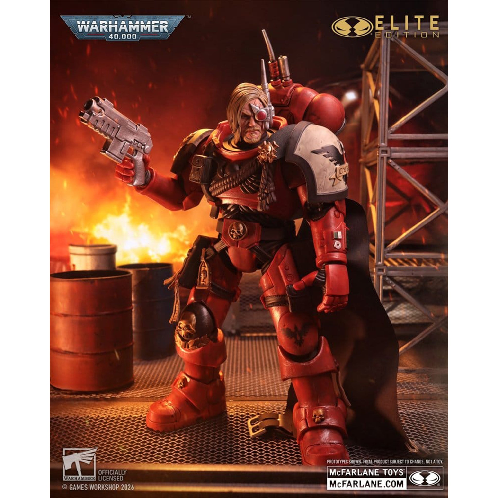 Warhammer 40000 Dawn of War 4 Captain Cyrus McFarlane Toys Action Figure Elite Edition – Warhammer 40k, McFarlane Toys, 20 cm, brand new collector item, Uncanny Collectibles Dublin Ireland