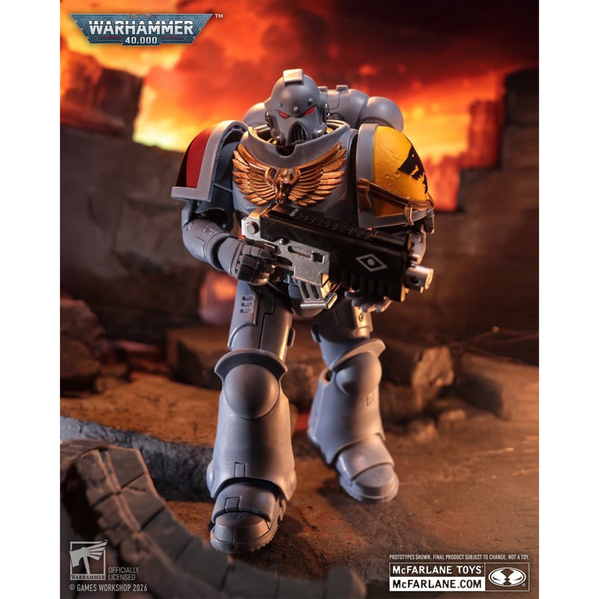 Warhammer 40000 Grey Hunter Space Wolves McFarlane Toys Action Figure – Warhammer 40k, McFarlane Toys, 18 cm, brand new collector item, Uncanny Collectibles Dublin Ireland