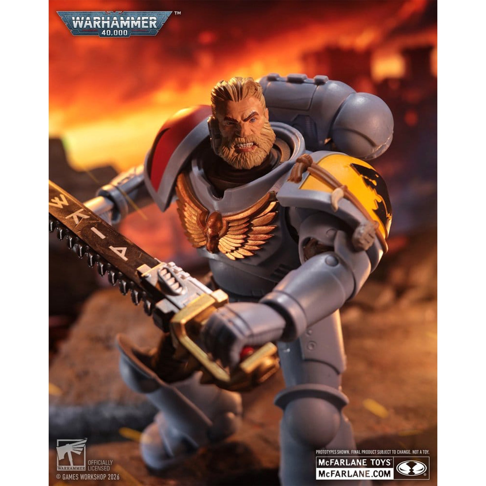 Warhammer 40000 Grey Hunter Space Wolves McFarlane Toys Action Figure – Warhammer 40k, McFarlane Toys, 18 cm, brand new collector item, Uncanny Collectibles Dublin Ireland