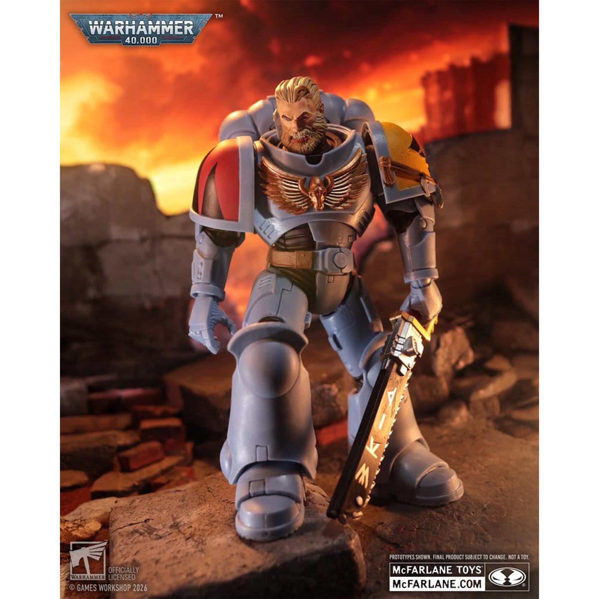 Warhammer 40000 Grey Hunter Space Wolves McFarlane Toys Action Figure – Warhammer 40k, McFarlane Toys, 18 cm, brand new collector item, Uncanny Collectibles Dublin Ireland