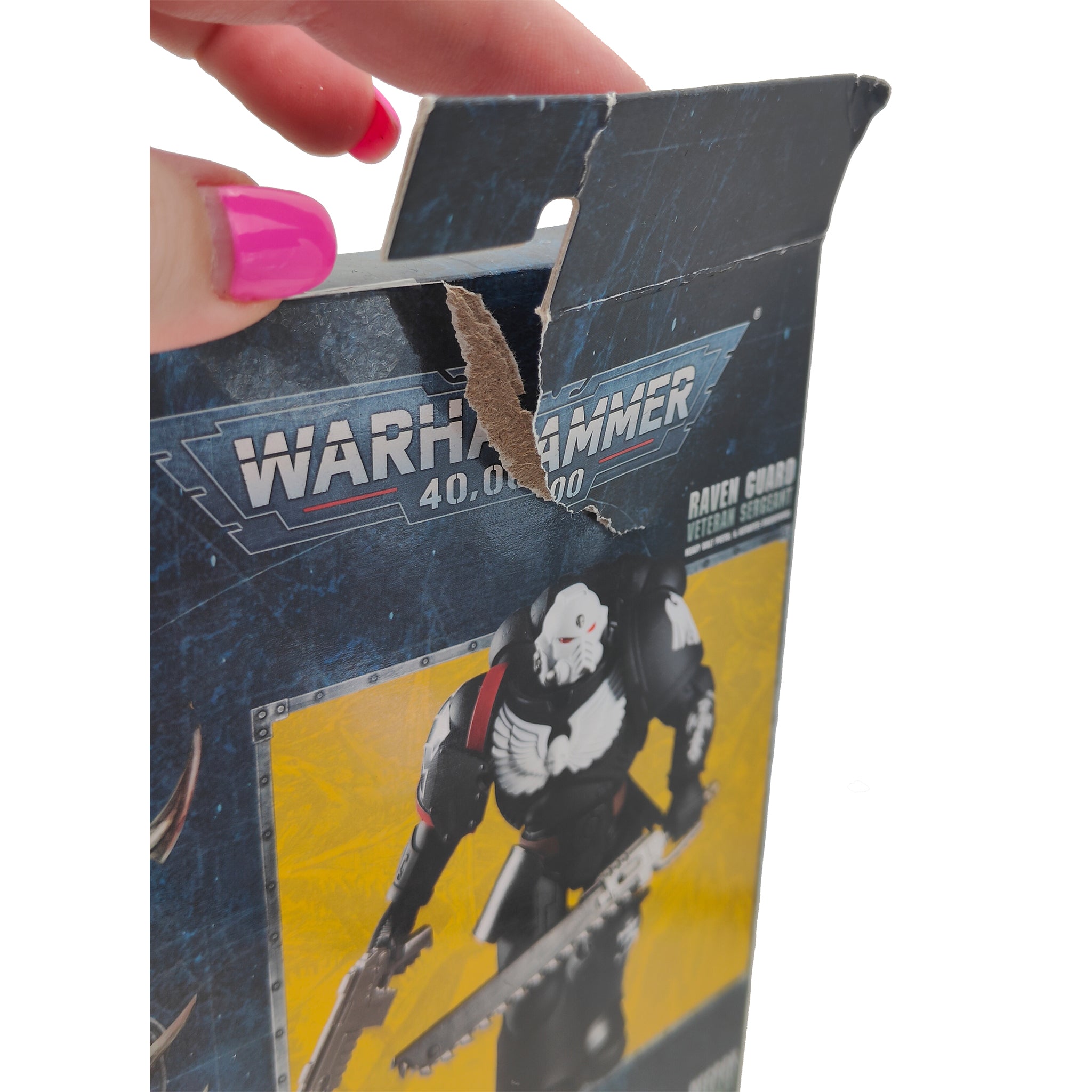 Warhammer 40000 Raven Guard Veteran Sergeant McFarlane Toys Action Figure 2021 18cm – Warhammer 40k, McFarlane Toys, 18 cm, 2021, pre-owned collector piece, Uncanny Collectibles Dublin Ireland