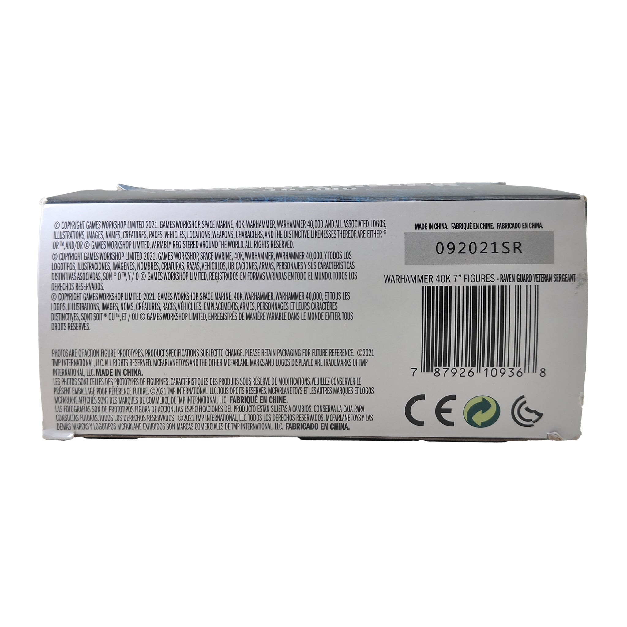 Warhammer 40000 Raven Guard Veteran Sergeant McFarlane Toys Action Figure 2021 18cm – Warhammer 40k, McFarlane Toys, 18 cm, 2021, pre-owned collector piece, Uncanny Collectibles Dublin Ireland