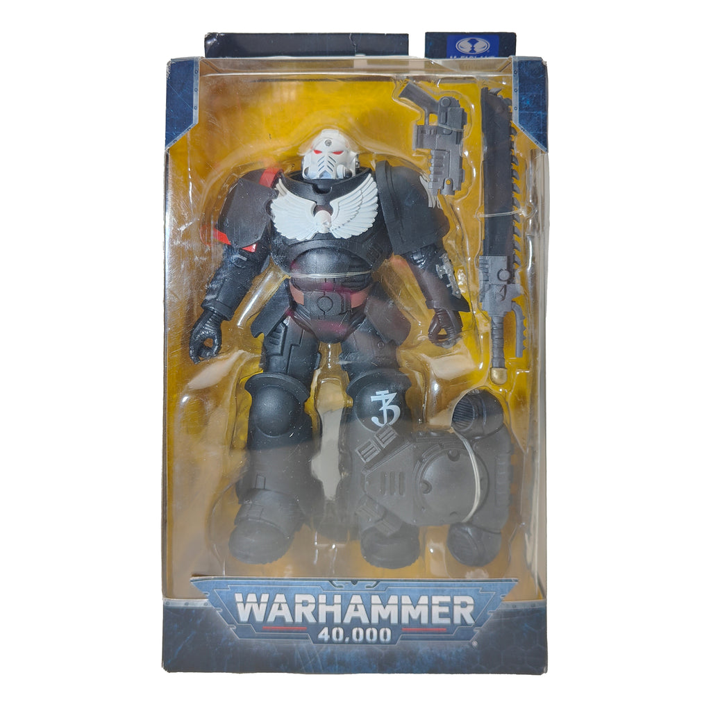 Warhammer 40000 Raven Guard Veteran Sergeant McFarlane Toys Action Figure 2021 18cm – Warhammer 40k, McFarlane Toys, 18 cm, 2021, pre-owned collector piece, Uncanny Collectibles Dublin Ireland