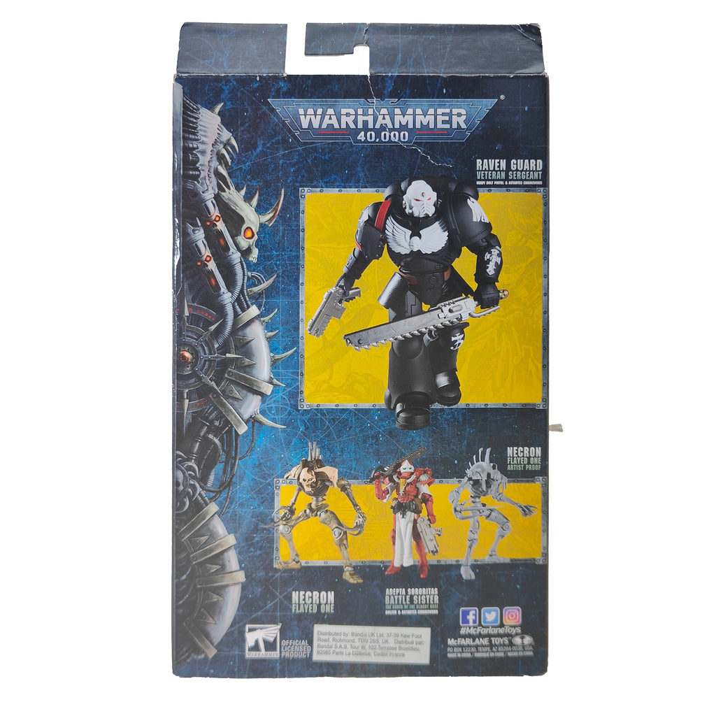 Warhammer 40000 Raven Guard Veteran Sergeant McFarlane Toys Action Figure 2021 18cm – Warhammer 40k, McFarlane Toys, 18 cm, 2021, pre-owned collector piece, Uncanny Collectibles Dublin Ireland
