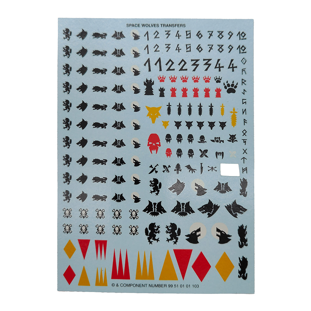 Warhammer 40000 Space Wolves Figures And Stormfang Gunship Parts Games Workshop 2011  53-11