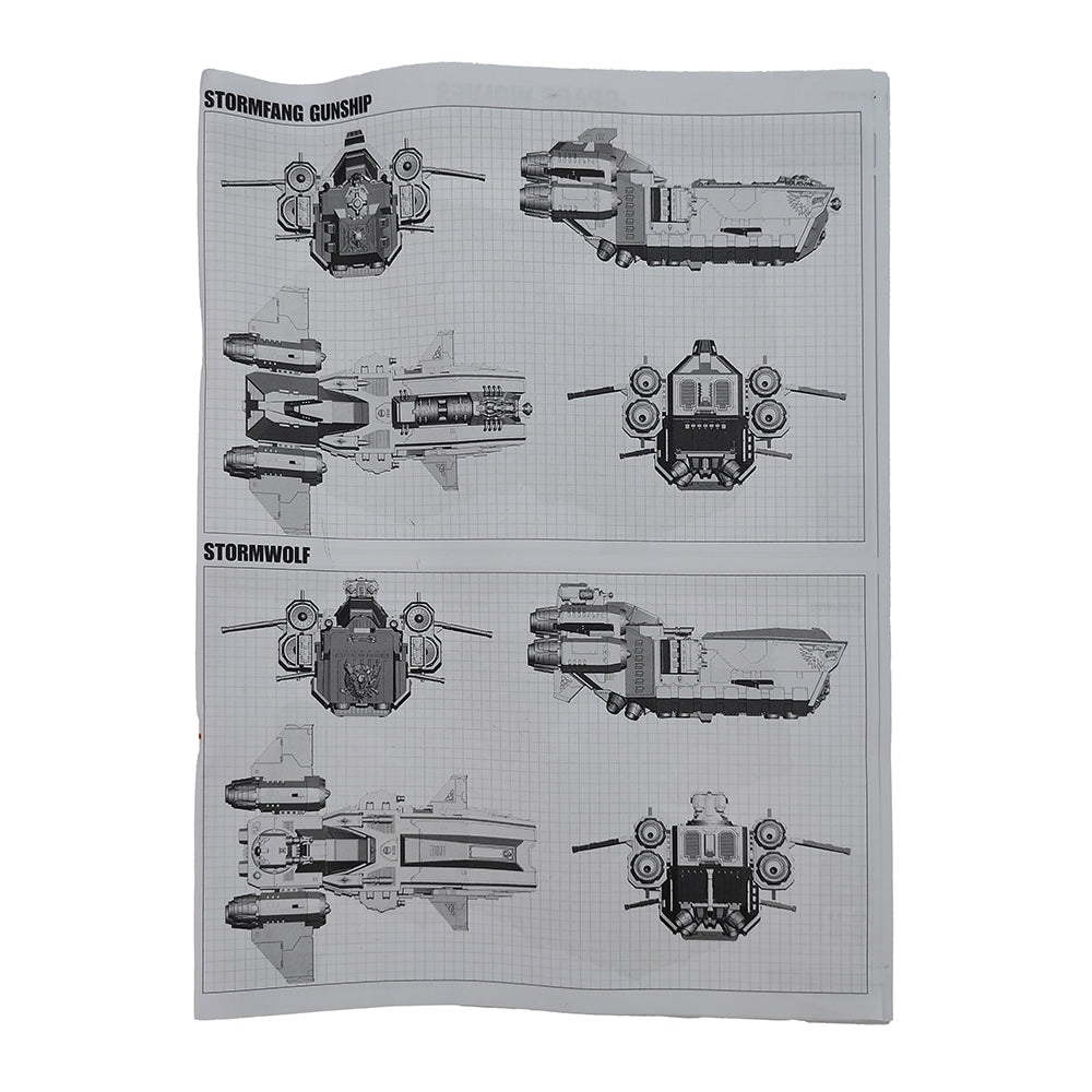 Warhammer 40000 Space Wolves Figures And Stormfang Gunship Parts Games Workshop 2011  53-11