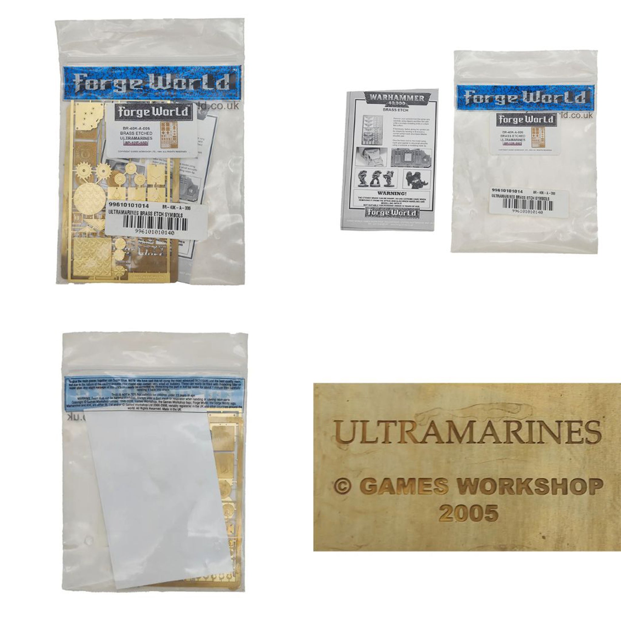 Warhammer 40K Fantasy Job Lot Forge World Purity Seals Ultramarines Brass Etch – Warhammer 40k, Games Workshop, -, pre-owned collector piece, Uncanny Collectibles Dublin Ireland