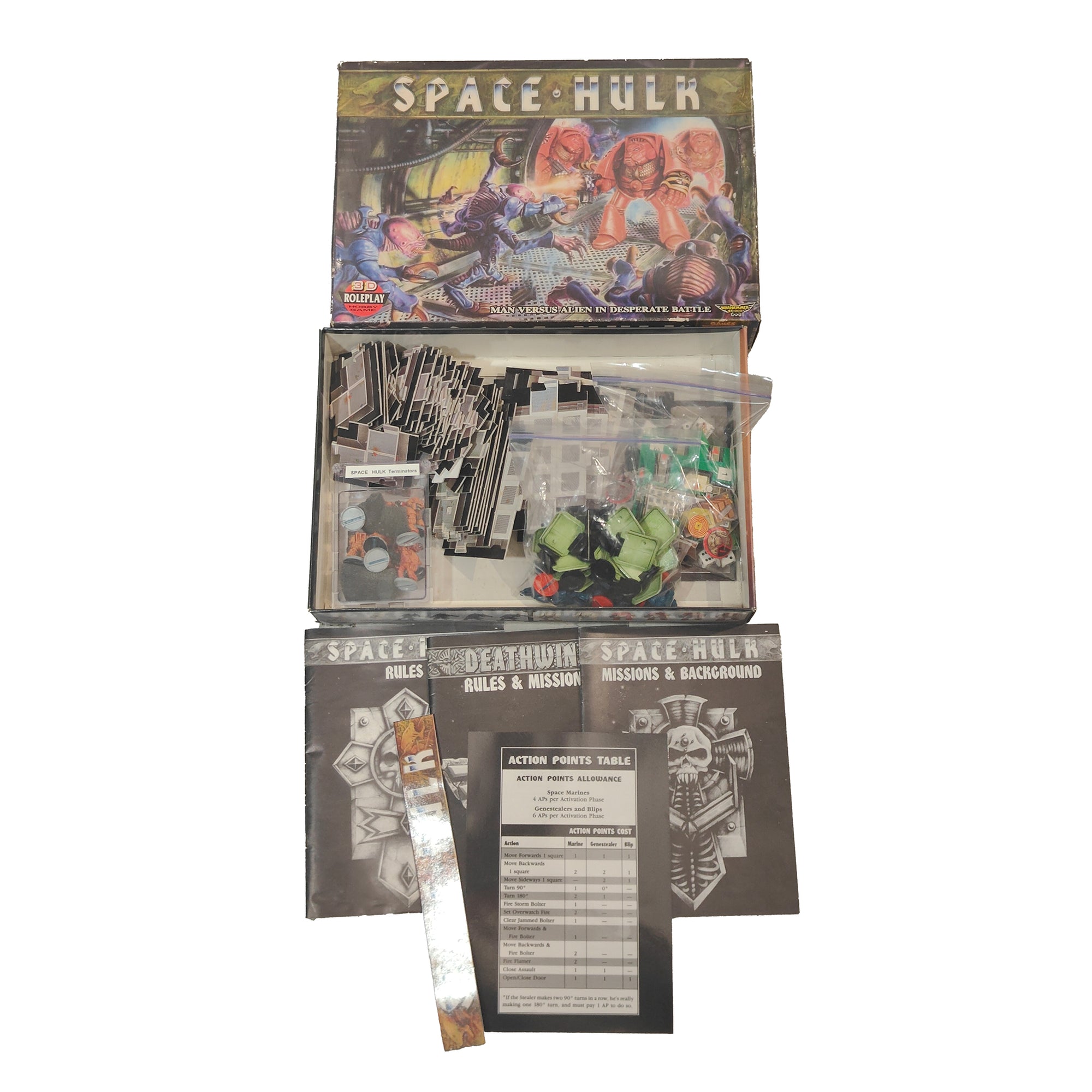 Warhammer Space Hulk 1st Edition Games Workshop 1989 003314 Incomplete