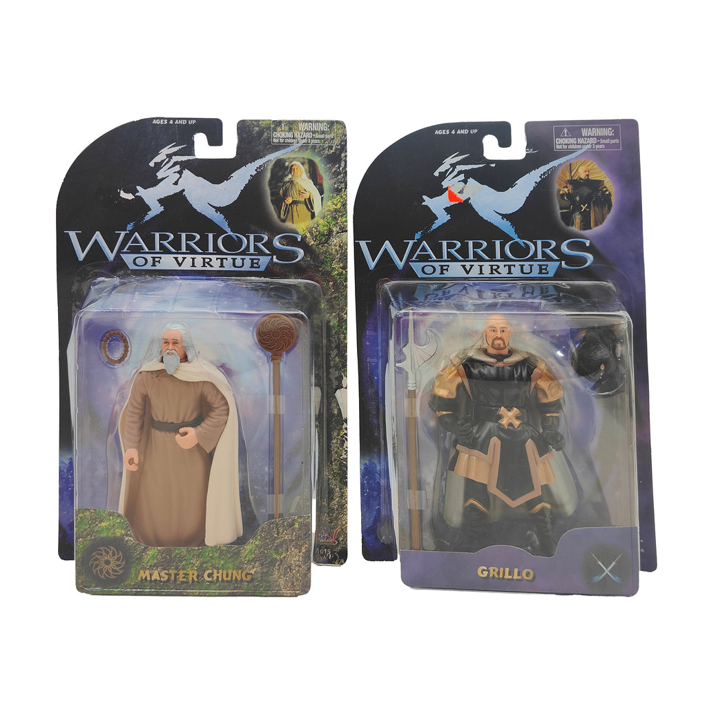 Warriors of Virtue Master Chung and General Grillo Action Figures Bundle 1997