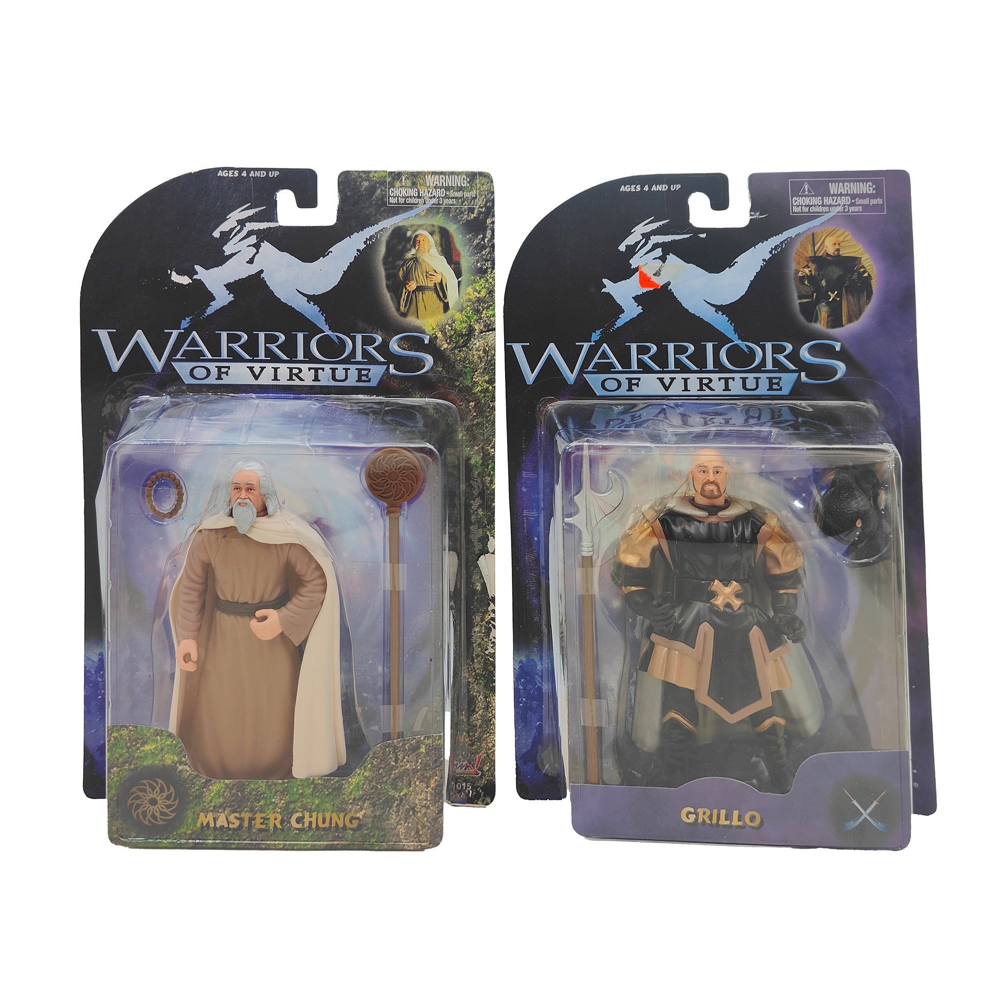 Warriors of Virtue Master Chung and General Grillo Action Figures Bundle 1997