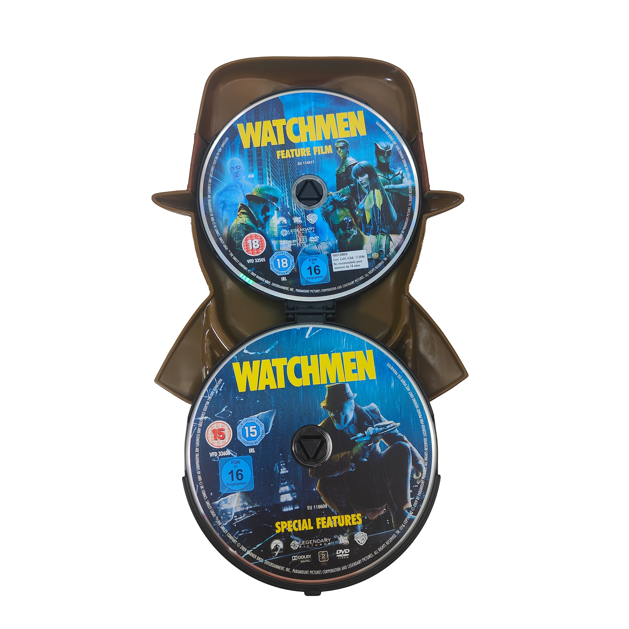 Watchmen Rorschach Mask Case Limited Edition 2 Disc DVD 2009 Region 2 PAL