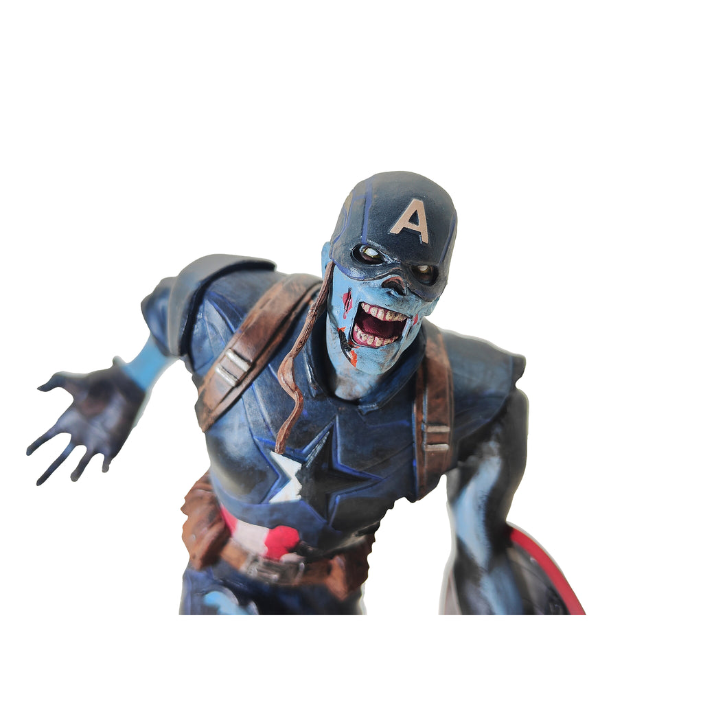 What If Zombie Captain America Diamond Select Gallery Diorama Statue 2022 23cm – Avengers, Diamond Select Toys, 23 cm, 2022, pre-owned collector piece, Uncanny Collectibles Dublin Ireland