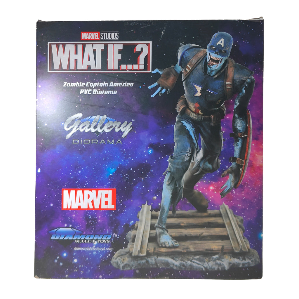 What If Zombie Captain America Diamond Select Gallery Diorama Statue 2022 23cm – Avengers, Diamond Select Toys, 23 cm, 2022, pre-owned collector piece, Uncanny Collectibles Dublin Ireland