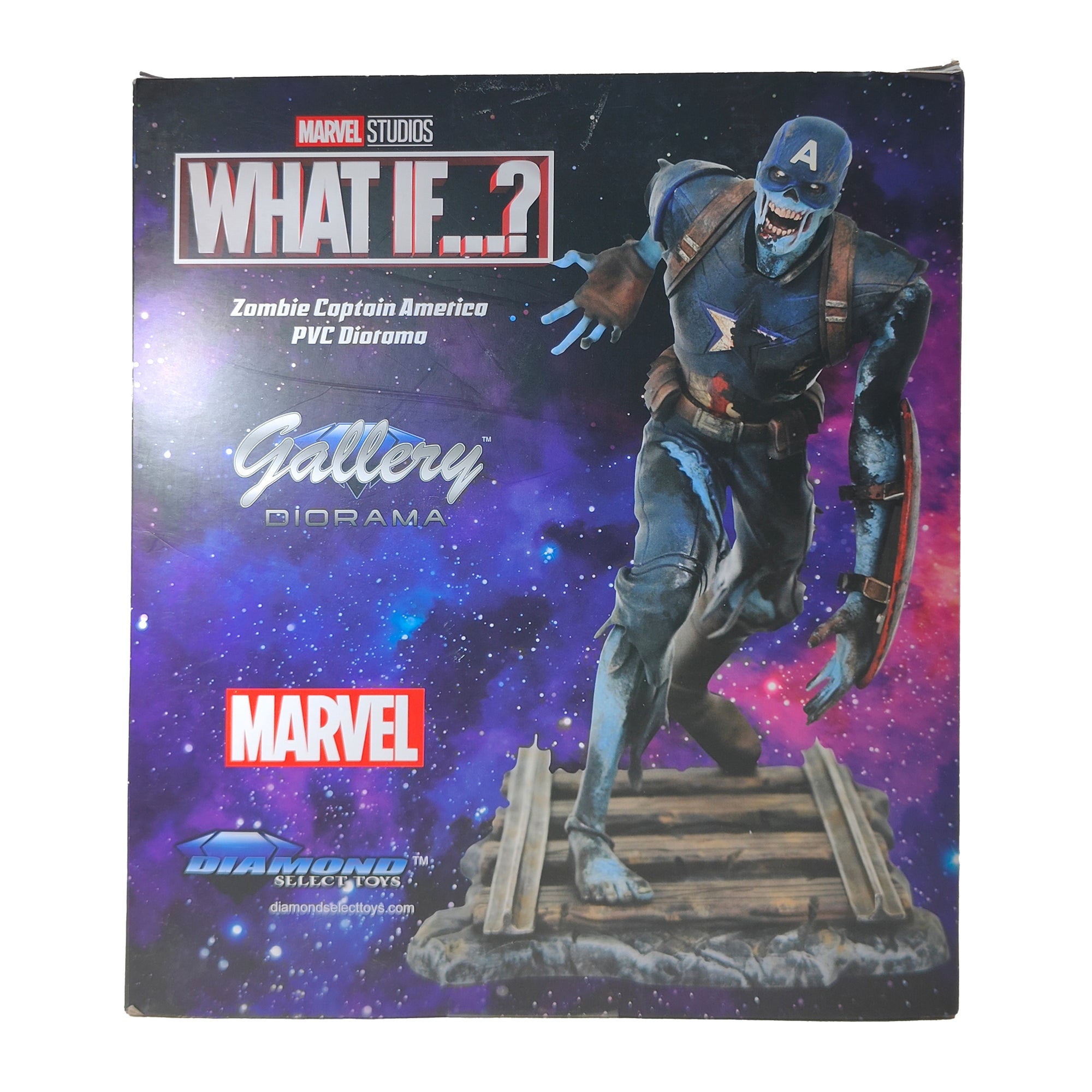 What If Zombie Captain America Diamond Select Gallery Diorama Statue 2022 23cm
