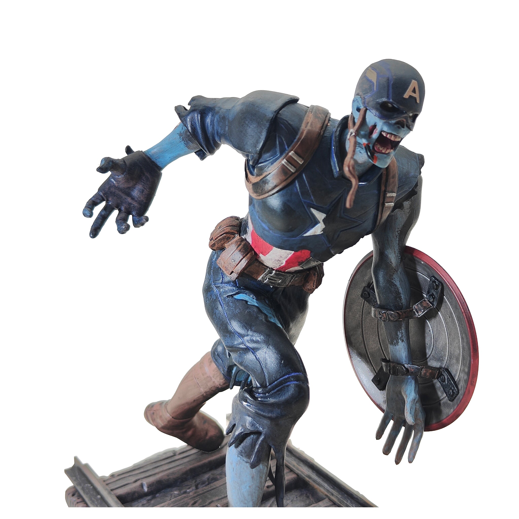 What If Zombie Captain America Diamond Select Gallery Diorama Statue 2022 23cm – Avengers, Diamond Select Toys, 23 cm, 2022, pre-owned collector piece, Uncanny Collectibles Dublin Ireland