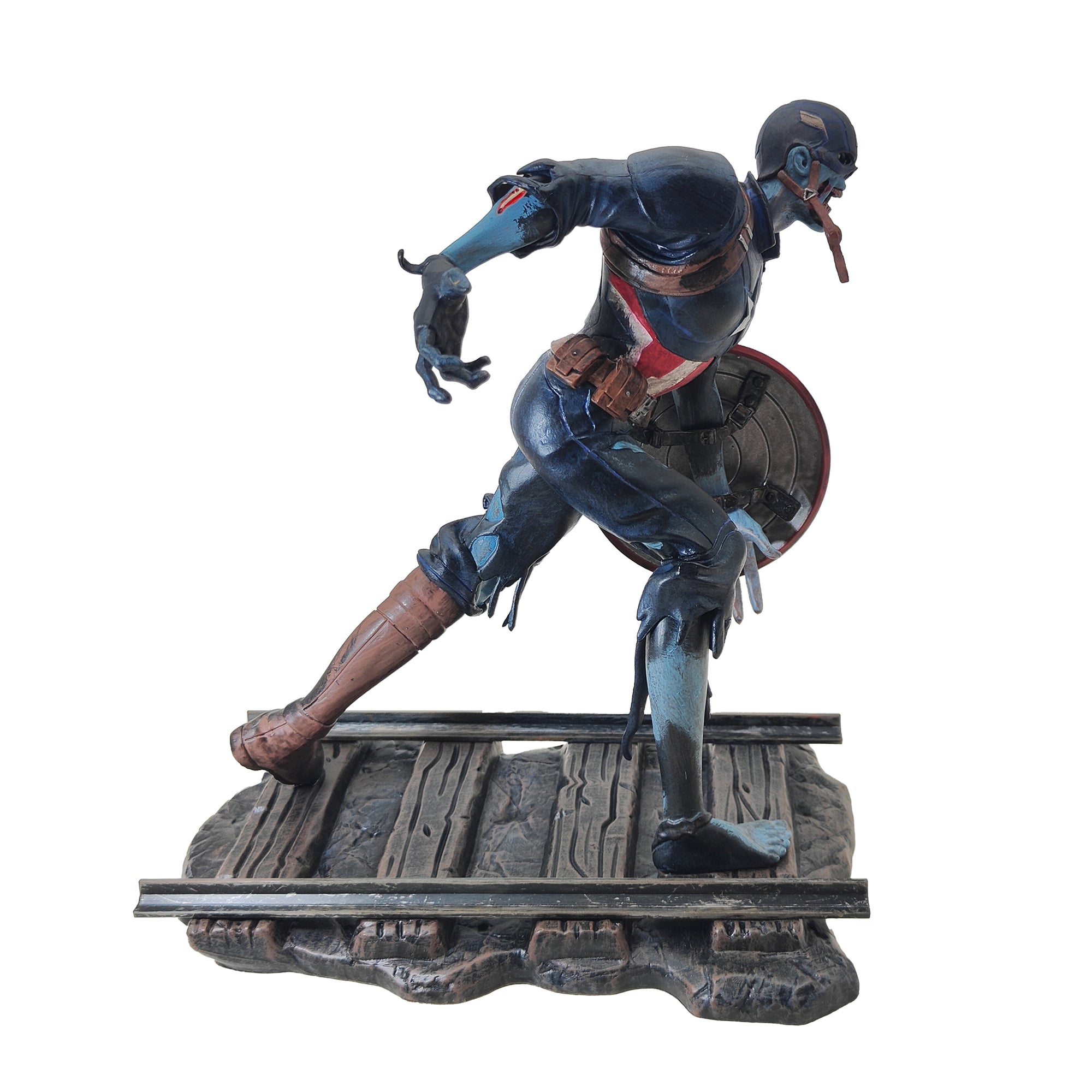 What If Zombie Captain America Diamond Select Gallery Diorama Statue 2022 23cm