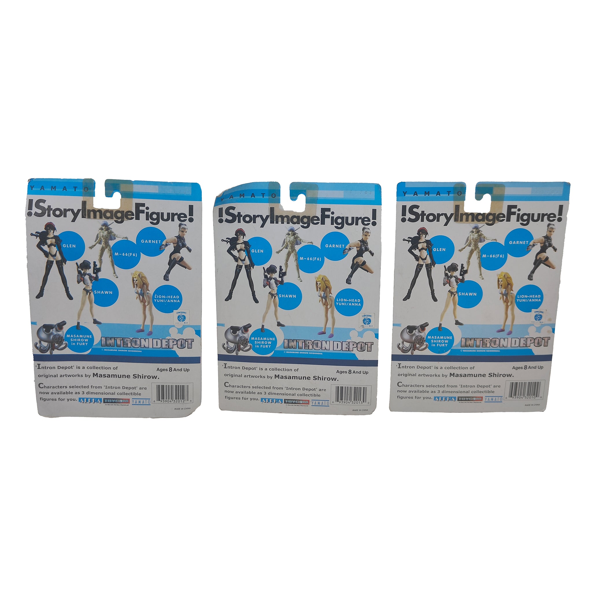 Yamato Story Image Masamune Shirow Intron Depot Series 6 Mini Figures Bundle 9.5cm – Anime & Manga, Hasbro, 9.5 cm, 2001, pre-owned collector piece, Uncanny Collectibles Dublin Ireland